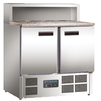 Polar Pizza/Sandwich Prepair Counter 288 liter met 2 deuren