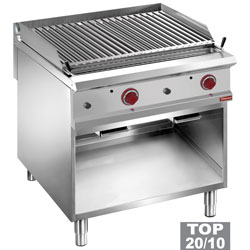 Diamond Lavasteengrill op gas op open kast - Optima 900