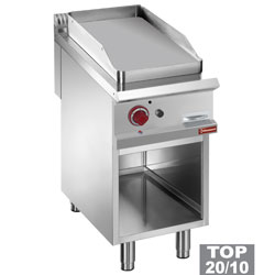 Diamond vlakke Bakplaat op gas op open kast module 1/2