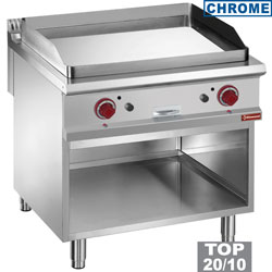 Diamond vlakke Bakplaat op gas verchroomd op open kast module 1/1