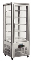 Polar Gebaksvitrine 400 liter RVS