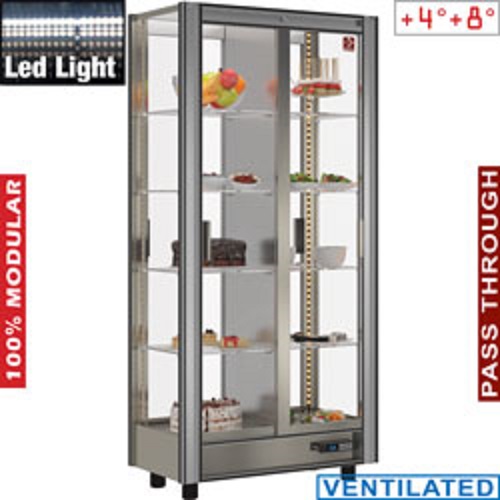 Diamond gekoelde Vitrine 530 liter moduleerbaar pass through