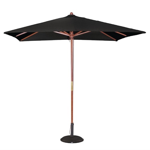 Bolero vierkante Parasol zwart