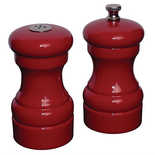 Olympia Pepermolen & Zoutstrooier Ø 5 cm rood