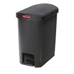 Rubbermaid Slim Jim Pedaalemmer 30 liter zwart met pedaal aan zijkant