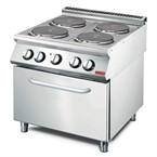 Gastro M 700 Plus Elektrisch Fornuis met 4 kookplaten en oven