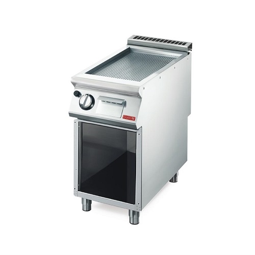 Gastro M 700 Plus Bakplaat op gas geribd