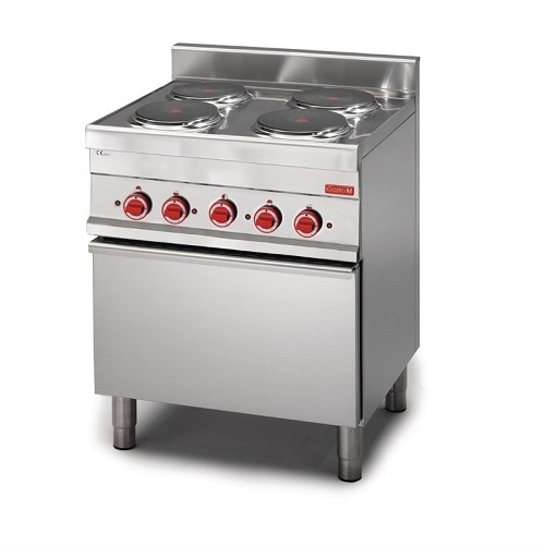 Gastro M 650 Elektrisch Fornuis met 4 kookplaten en oven