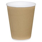 Hot Cups gerimpelde wand 23 cl lichtbruin 500 stuks