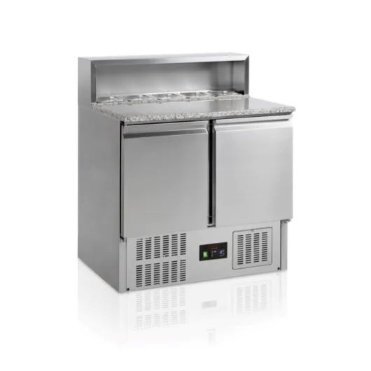 Topcold Pizzawerkbank 260 liter met 2 deuren