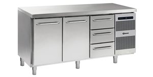 Gram Gastro K 1807 DL/DL/3D L2 Koelwerkbank met 2 deuren en 3 lades 506 liter