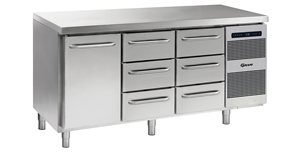 Gram Gastro K 1807 DL/3D/3D L2 Koelwerkbank met 1 deur en 6 lades 506 liter