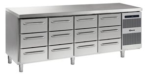 Gram Gastro K 2207 3D/3D/3D/3D L2 Koelwerkbank met 12 lades 668 liter