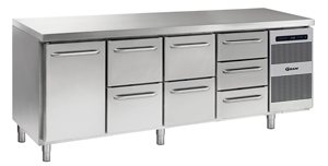 Gram Gastro K 2207 DL/2D/2D/3D L2 Koelwerkbank met 1 deur en 7 lades 668 liter
