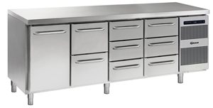 Gram Gastro K 2207 DL/2D/3D/3D L2 Koelwerkbank met 1 deur en 8 lades 668 liter