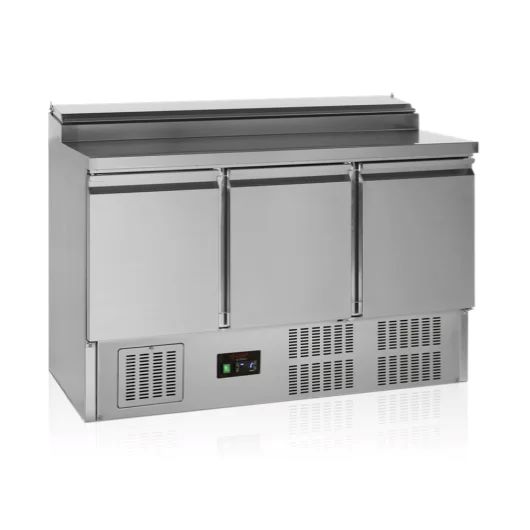 Topcold Saladettewerkbank 348 liter met 3 deuren