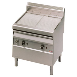 Diamond Stoom-Grill op gas met bakrooster in "O" vorm op meubel - Vapor Line