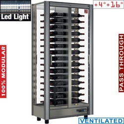 Diamond gekoelde Wijnvitrine 530 liter moduleerbaar pass through