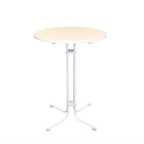 Statafel Monaco Ø 80 cm wit