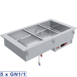 Diamond Bain-Marie element 5x GN 1/1 - Self Drop In