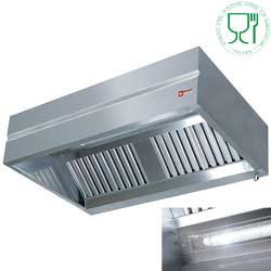 Diamond Muurdampkap 3 filters 2000-3000 m³ per uur 220(b) cm
