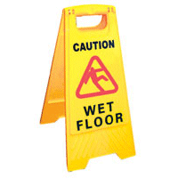 Jantex waarschuwingsbord - Wet Floor - 2-zijdig bedrukt - 64 (h) cm