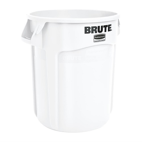 Rubbermaid Brute ronde Voedselcontainer 75,7 liter Ø 49,5 cm wit