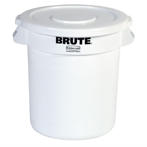 Rubbermaid Brute ronde Voedselcontainer 121,1 liter Ø 69,2 cm wit