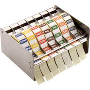 Kleurcode stickers - Zondag - ZWART - 1.000 stickers per rol