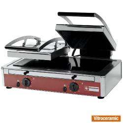 Diamond Panini Grill DUBBEL vitrokeramisch - Base Line