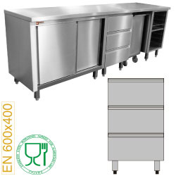 Diamond module voor patisserie Blok van 3 laden 60 x 40 cm