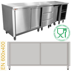 Diamond Module voor patisserie kast 200 (b) cm 2 schuifdeuren