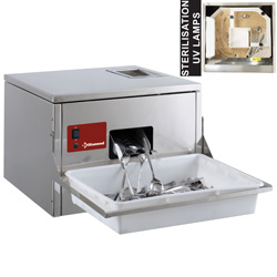 Diamond Poliermachine voor bestek tafelmodel 3000-3500 stuk per uur