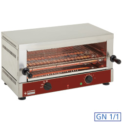 Diamond elektrische toaster-salamander GN 1/1, 1 verdieping (520x320) met "Quartz"