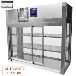 Diamond tafelmodel Koelvitrine 190 liter met 4 glazen zijden en 2 schuifdeuren - Showcase Plus