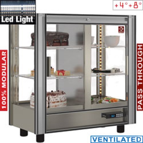 Diamond gekoelde Vitrine 216 liter moduleerbaar pass through