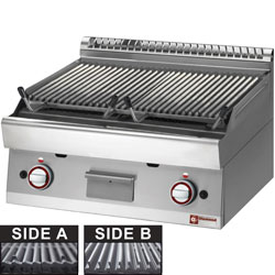 Diamond Gas Lavasteengrill bakrooster in gietijzer "double face"
