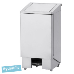 Diamond inox Vuilbak 120 liter met pedaal en deksel met vijzel