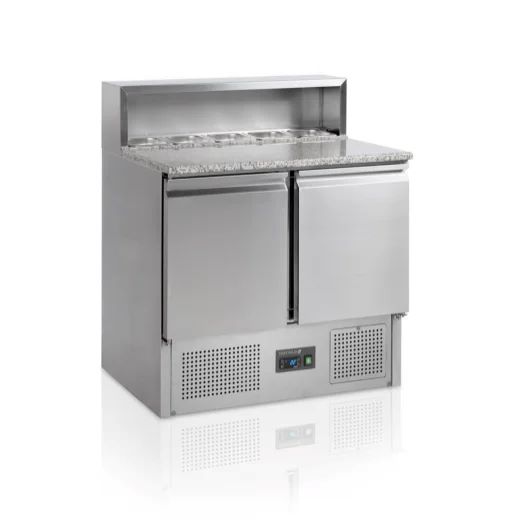 Topcold Pizzawerkbank 260 liter met 2 deuren