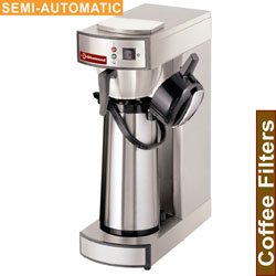 Diamond Koffiepercolator met 1 groep met thermoskan 2,2 liter halfautomatisch