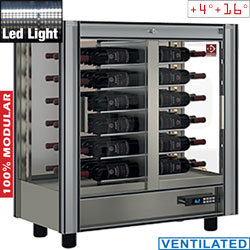 Diamond gekoelde Wijnvitrine 216 liter moduleerbaar