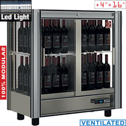 Diamond gekoelde Wijnvitrine 216 liter moduleerbaar
