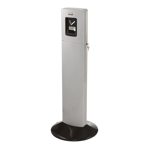 Rubbermaid Rokerszuil Ø 43 cm Metropolitan Smokers Station zilver
