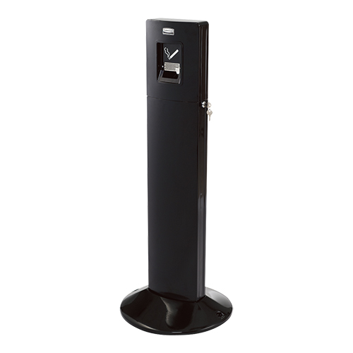 Rubbermaid Rokerszuil Ø 43 cm Metropolitan Smokers Station zwart