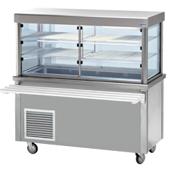 Diamond Vitrine element met gekoelde top en kast 4 GN - Self 700