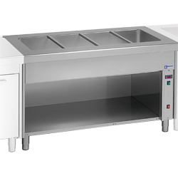 Diamond Bain-Marie element op open kast 3 GN 1/1