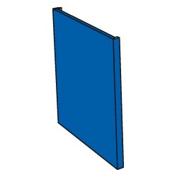 Diamond Bekledingspaneel "blauw" zijdelings - self 800