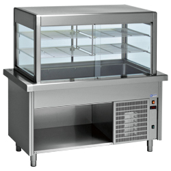 Diamond Vitrine element en gekoelde kuip 6 GN - Self 800