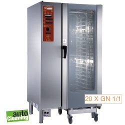 Diamond boiler Stoom Oven (gas) met automatic cleaning system 20x GN 1/1 - 16x 60 x 40 cm