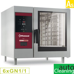 Diamond Elektrische Stoomoven met boiler en convectie 6x GN 1/1